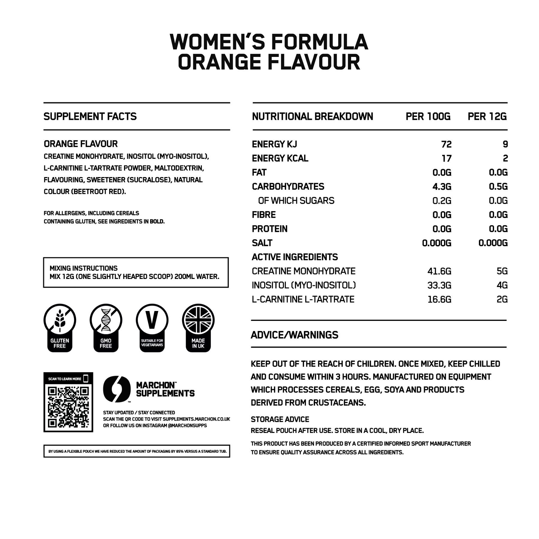 Women's Formula Orange