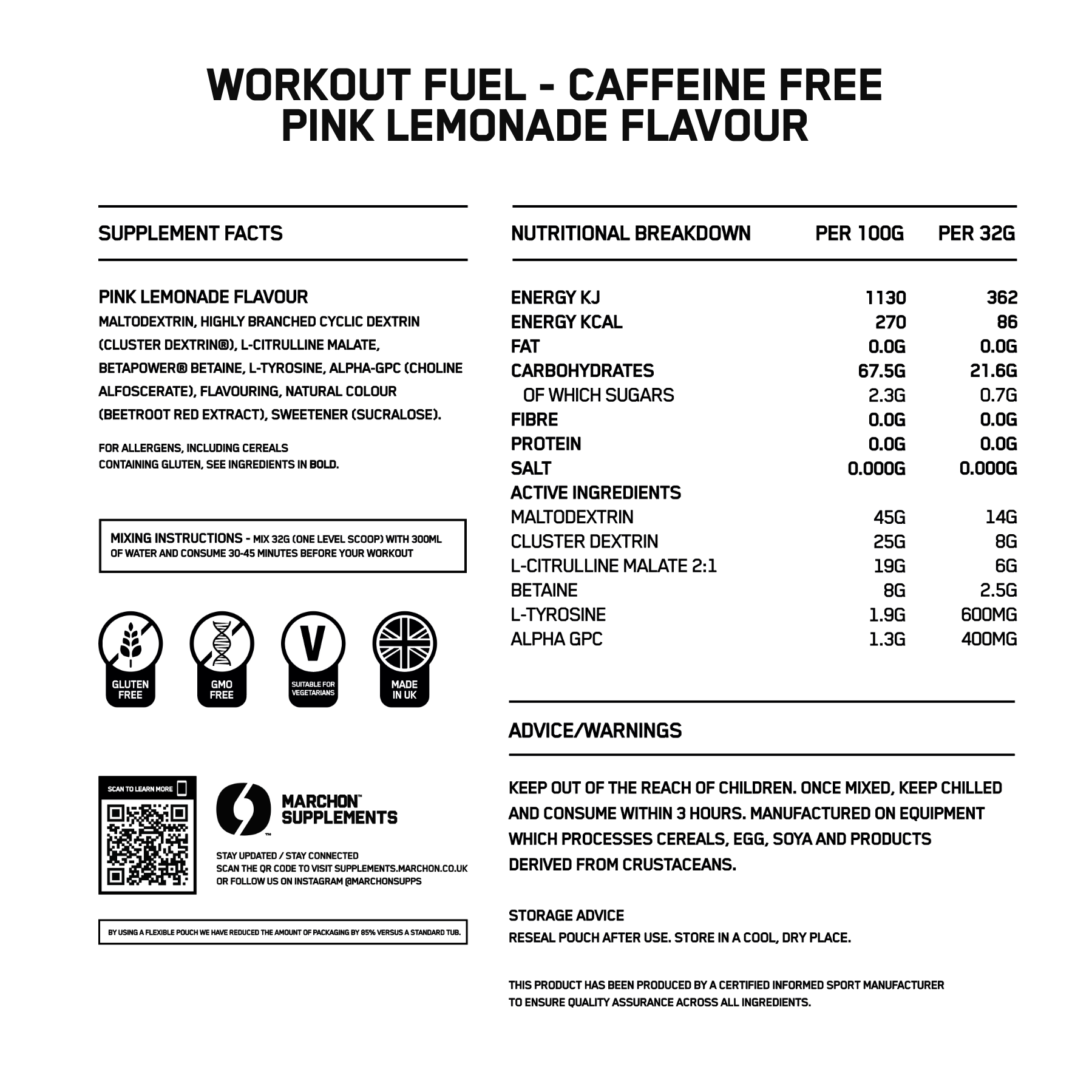 Workout Fuel - Caffeine Free