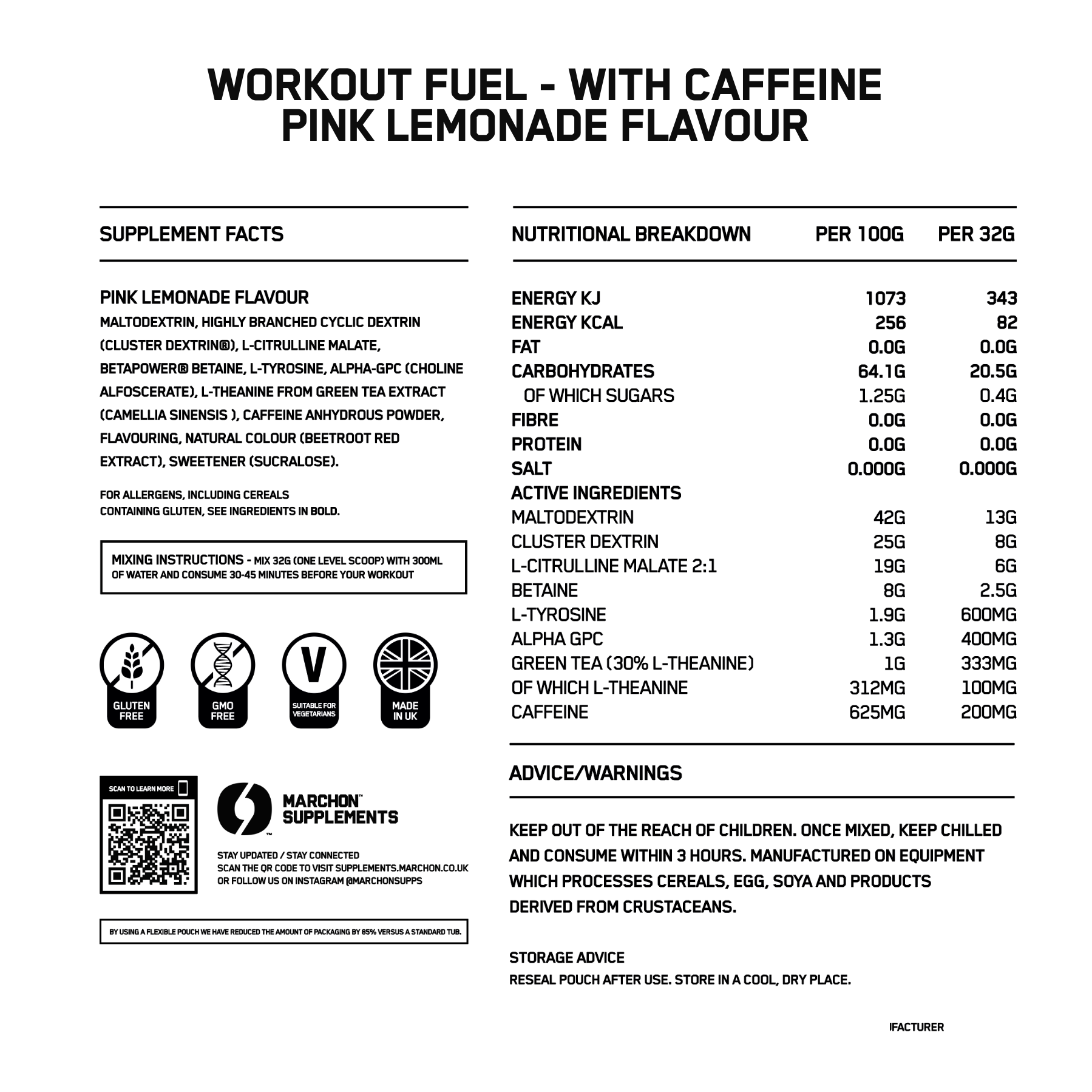Workout Fuel - With Caffeine